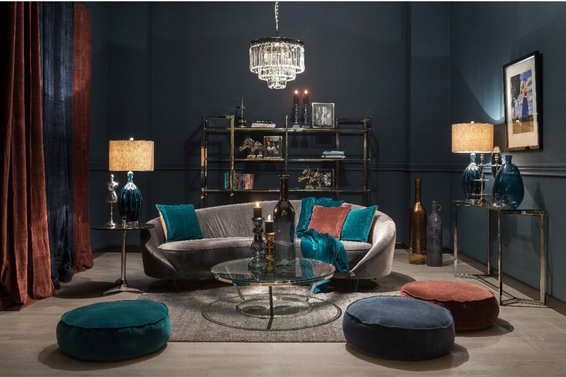 salon w stylu nowojorskim