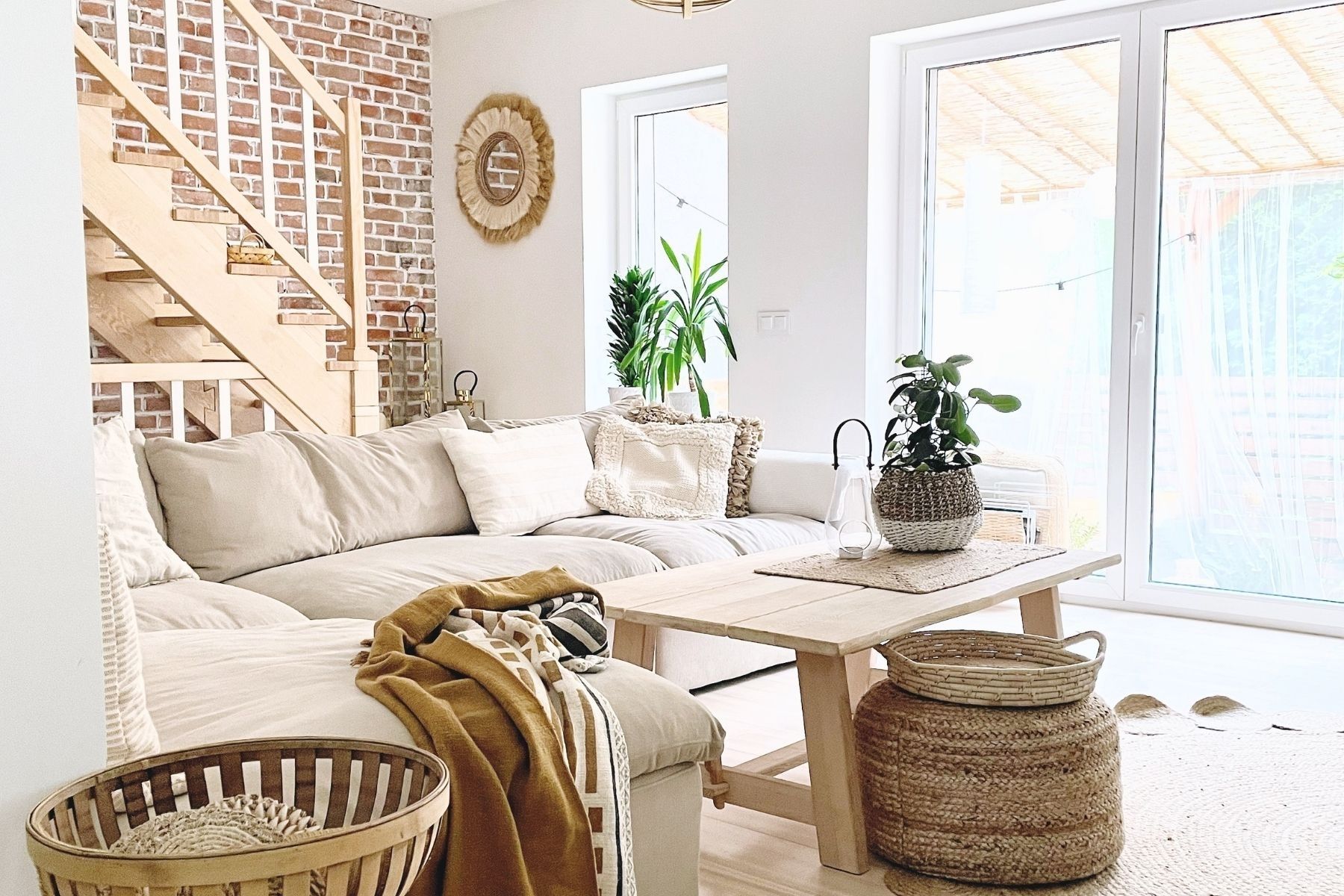 sypialnia w stylu scandi boho