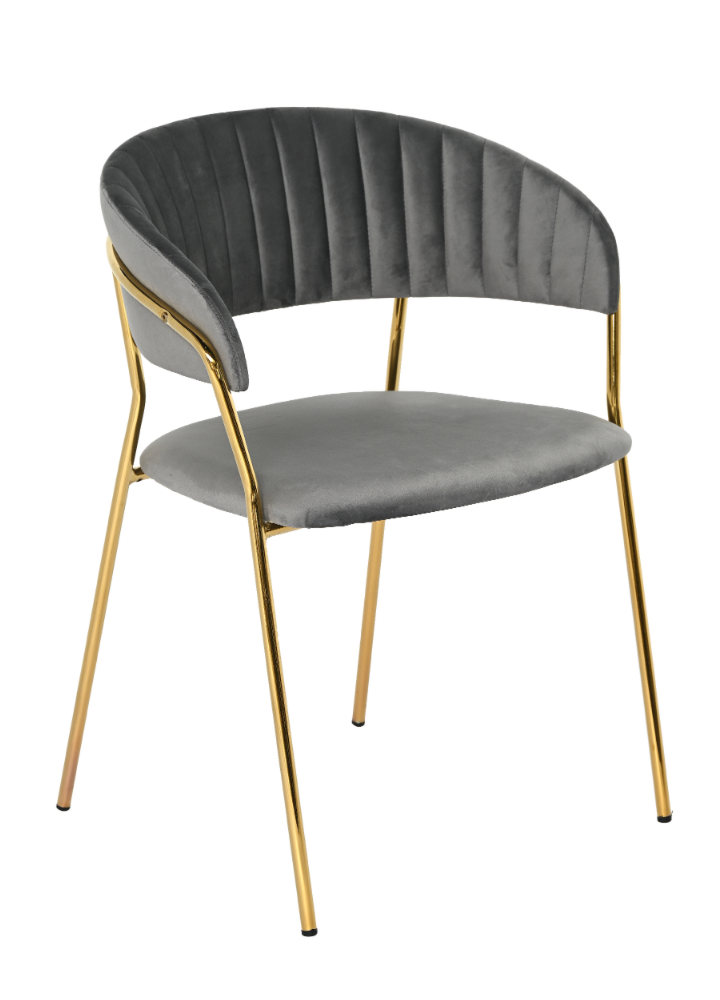 Krzesło jadalniane Nubo Velvet Grey