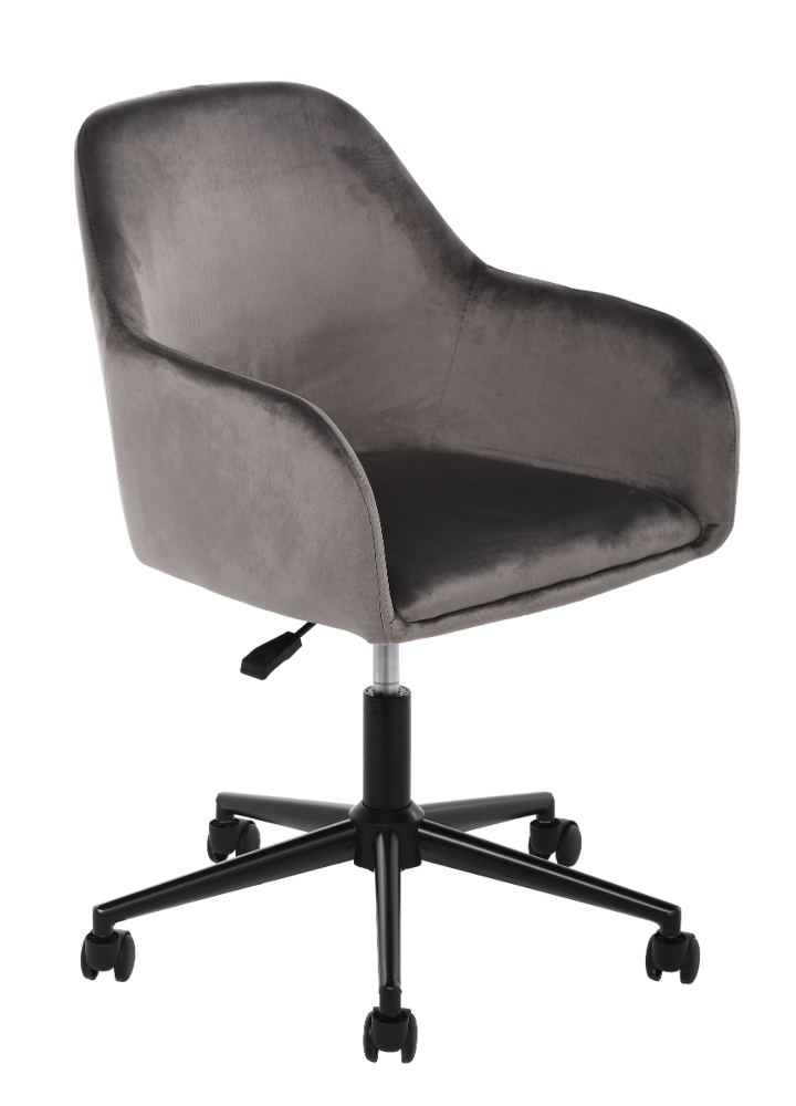 Fotel biurowy obrotowy Porto velvet, 53x55x88 cm , Szary