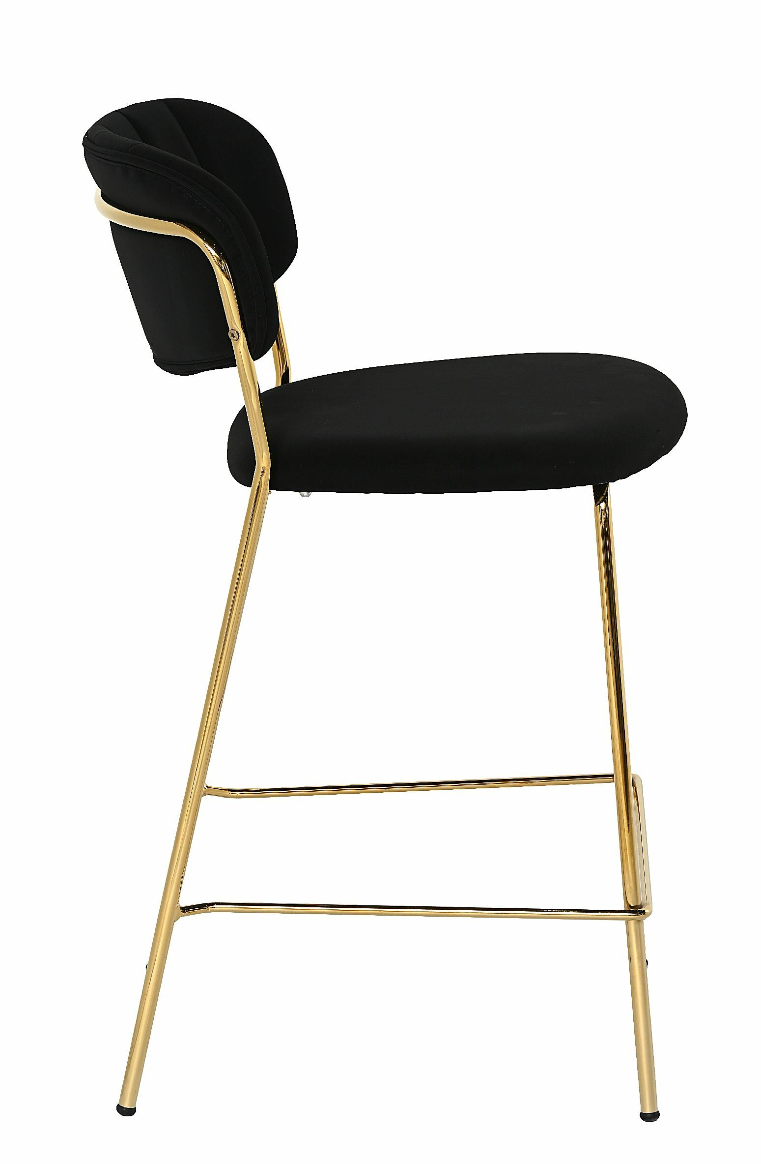 Krzesło barowe Vela Velvet Black