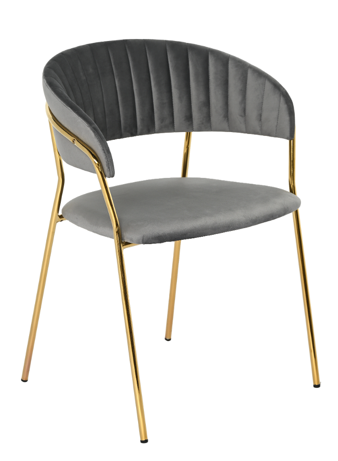 Krzesło jadalniane Nubo Velvet Grey