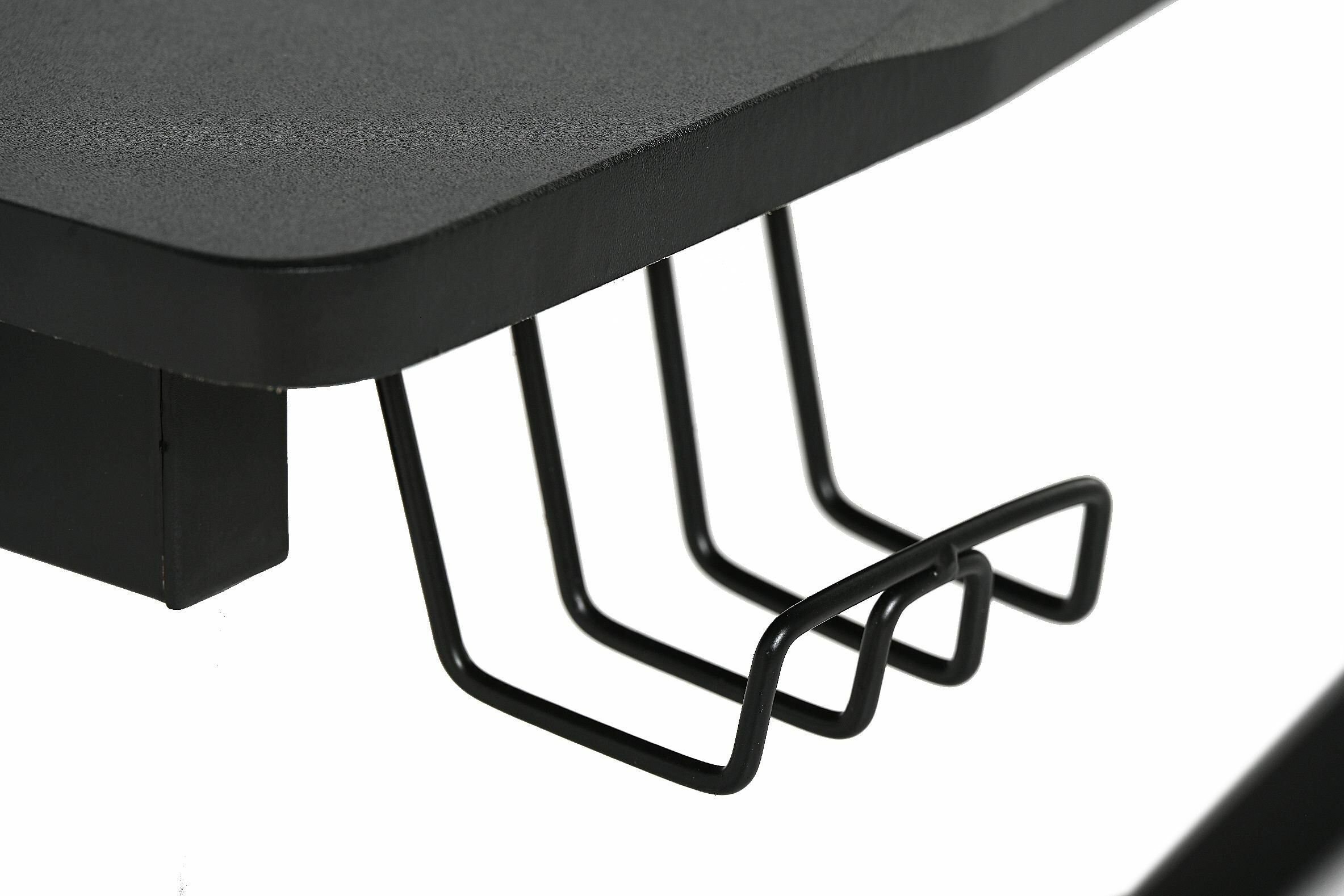 BIURKO GAMINGOWE 115X74X76CM MDF, STELAŻ METALOWY CZARNY