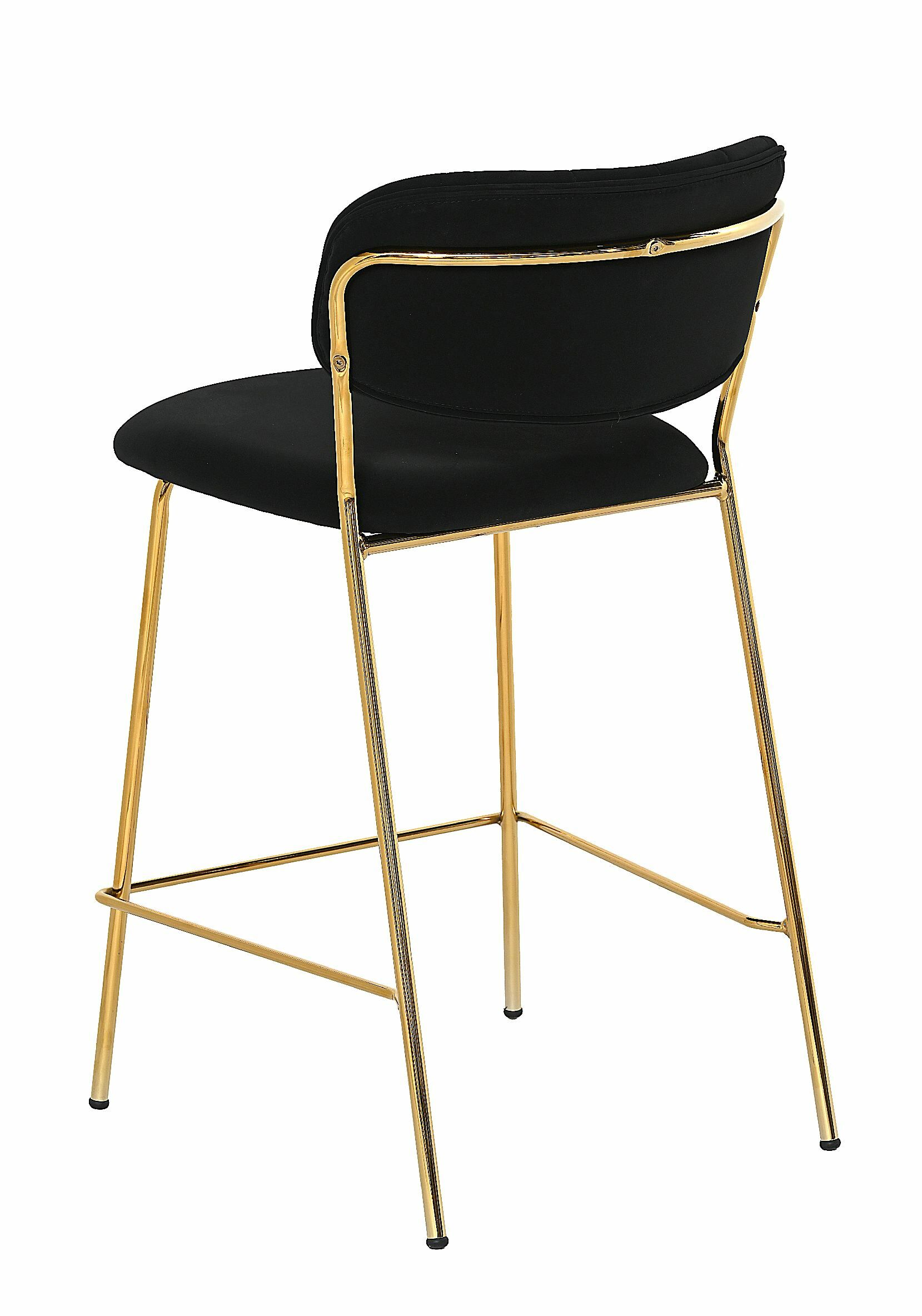 Krzesło barowe Vela Velvet Black
