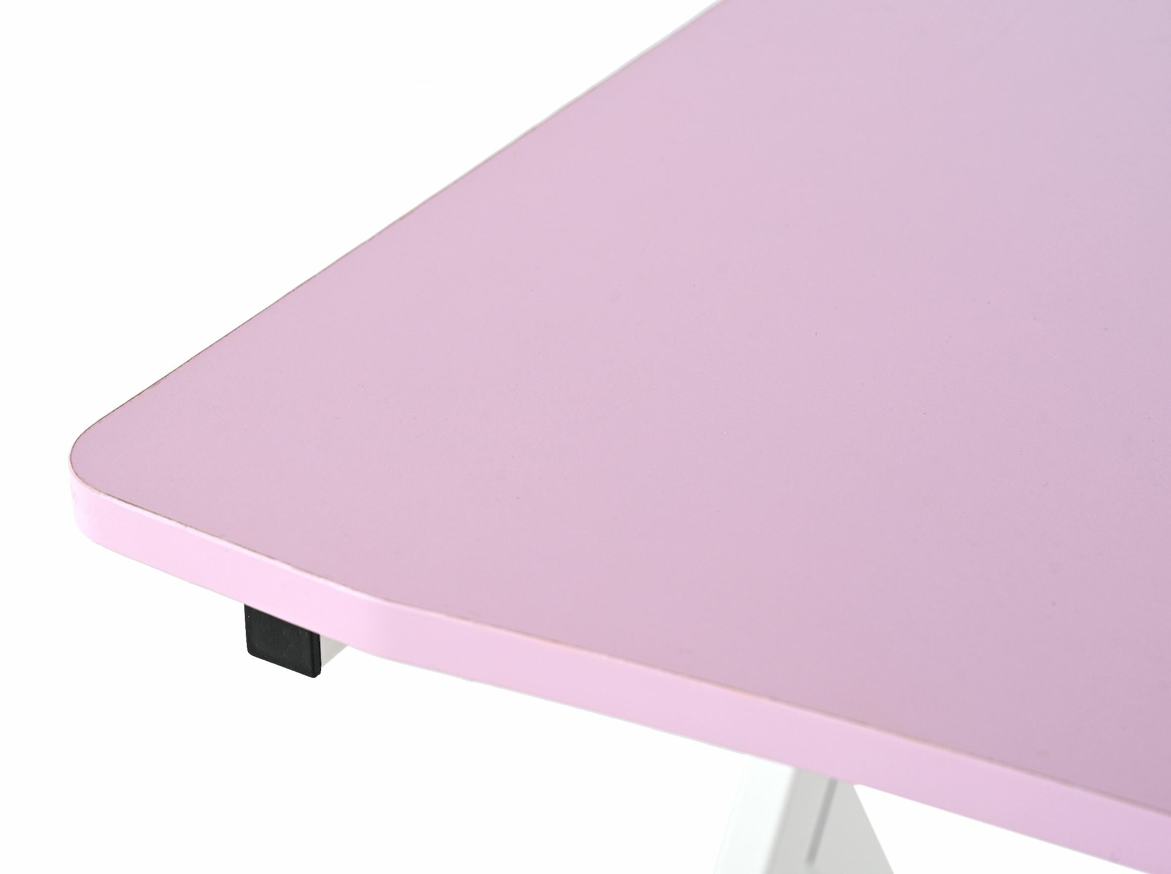 BIURKO GAMINGOWE ZIKKO 80X60X73CM MDF RÓŻOWY, STELAŻ METALOWY