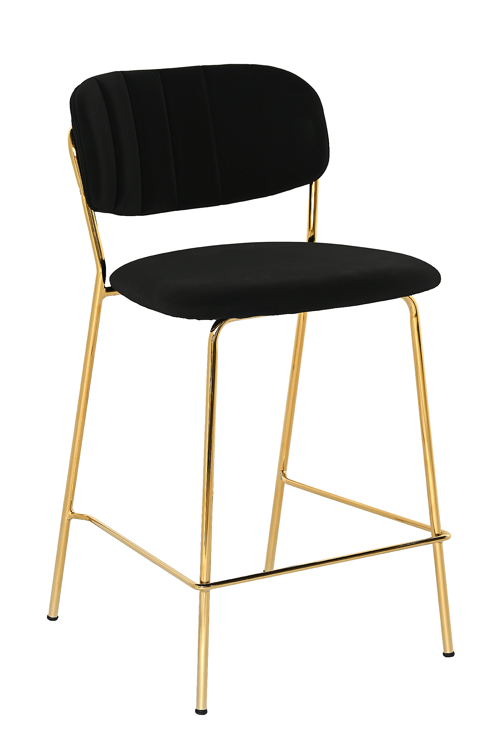Krzesło barowe Vela Velvet Black