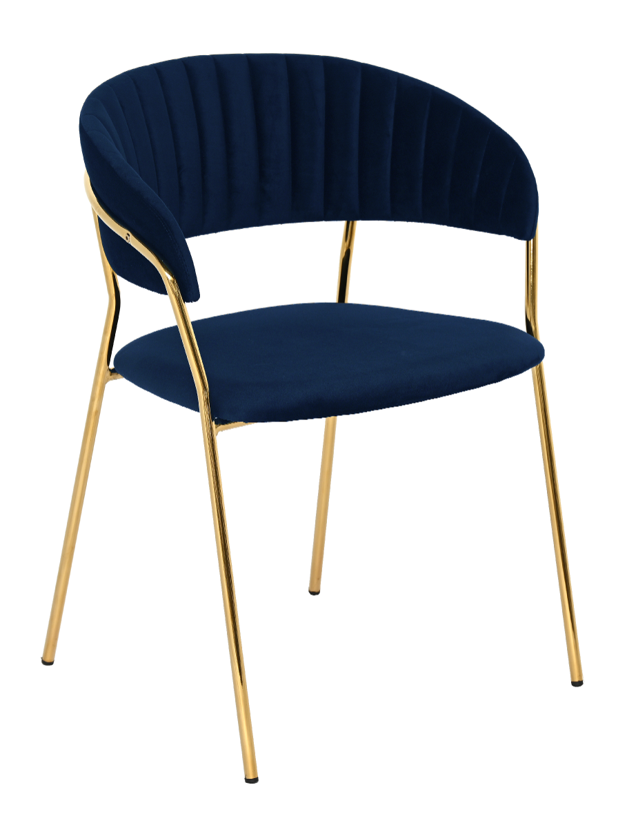 Krzesło jadalniane Nubo Velvet Dark Blue