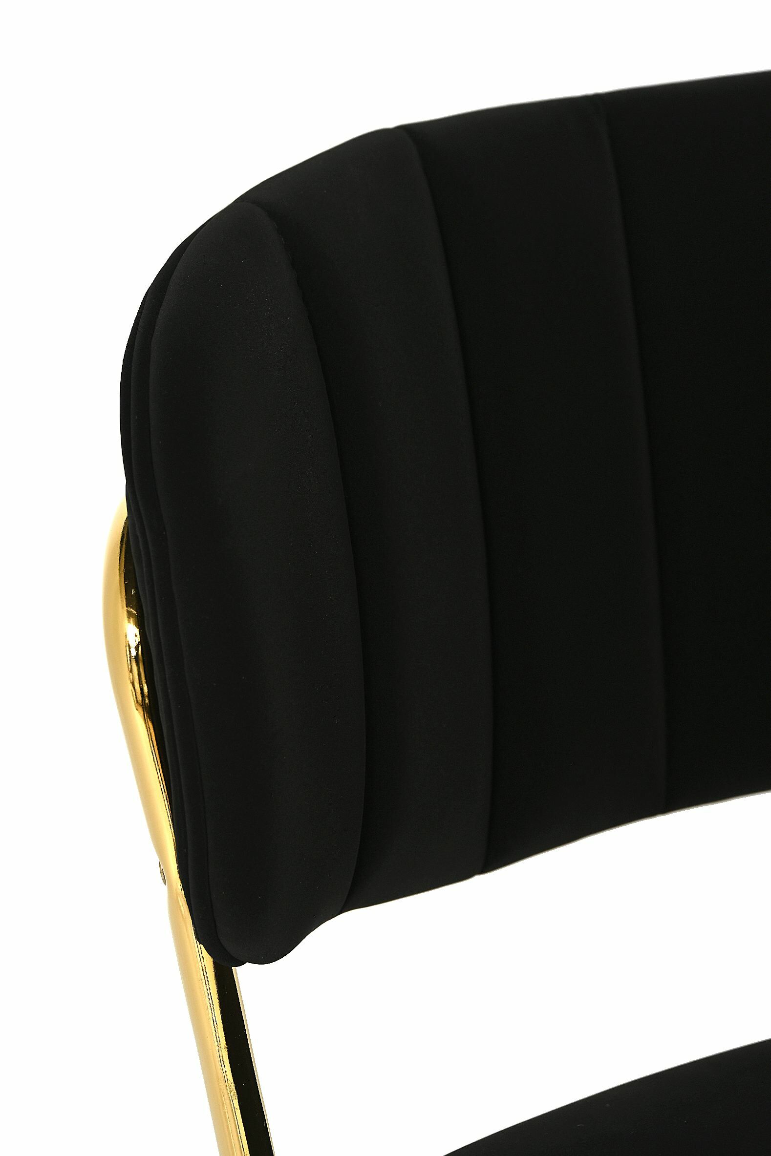 Krzesło barowe Vela Velvet Black