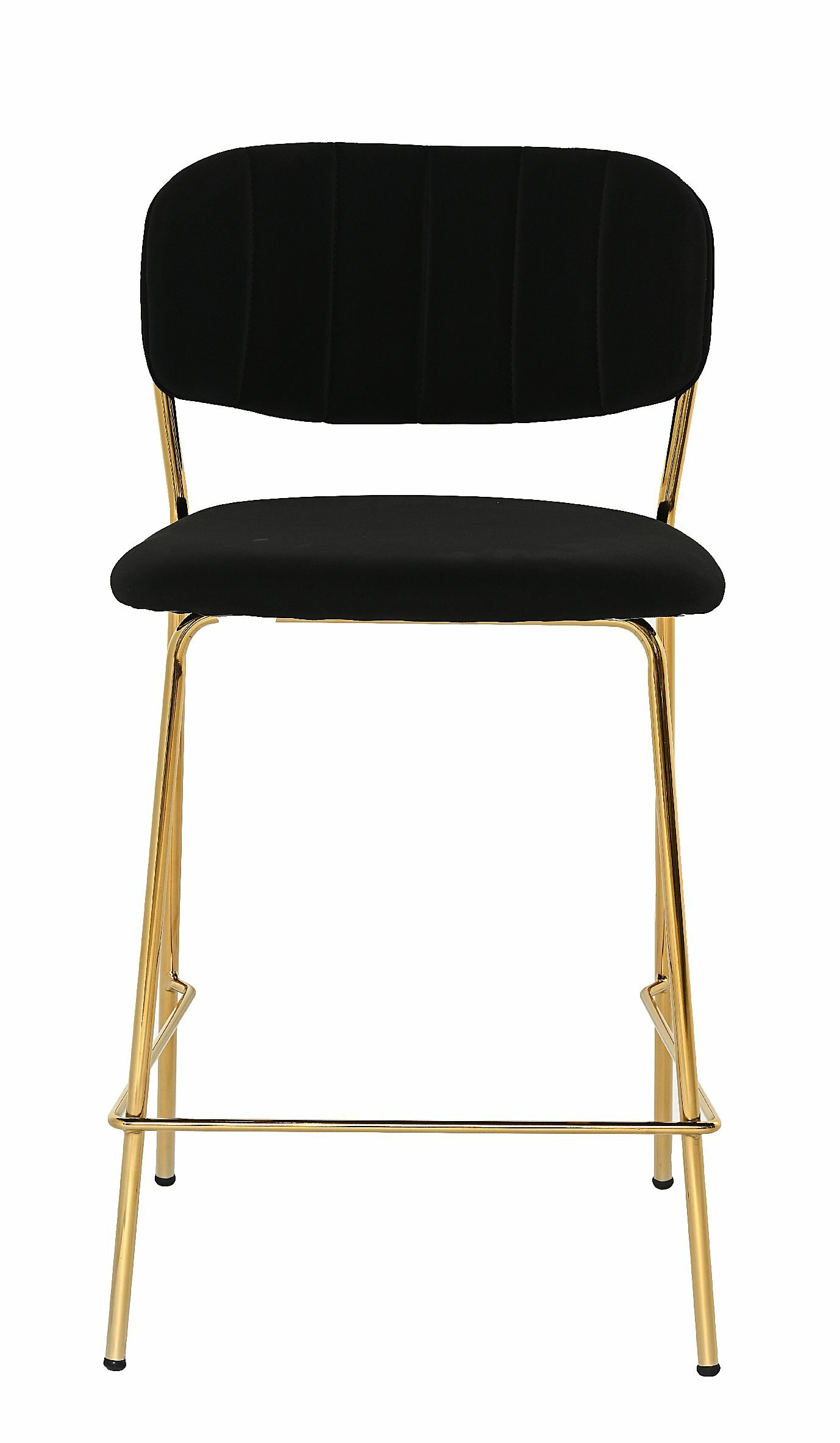 Krzesło barowe Vela Velvet Black