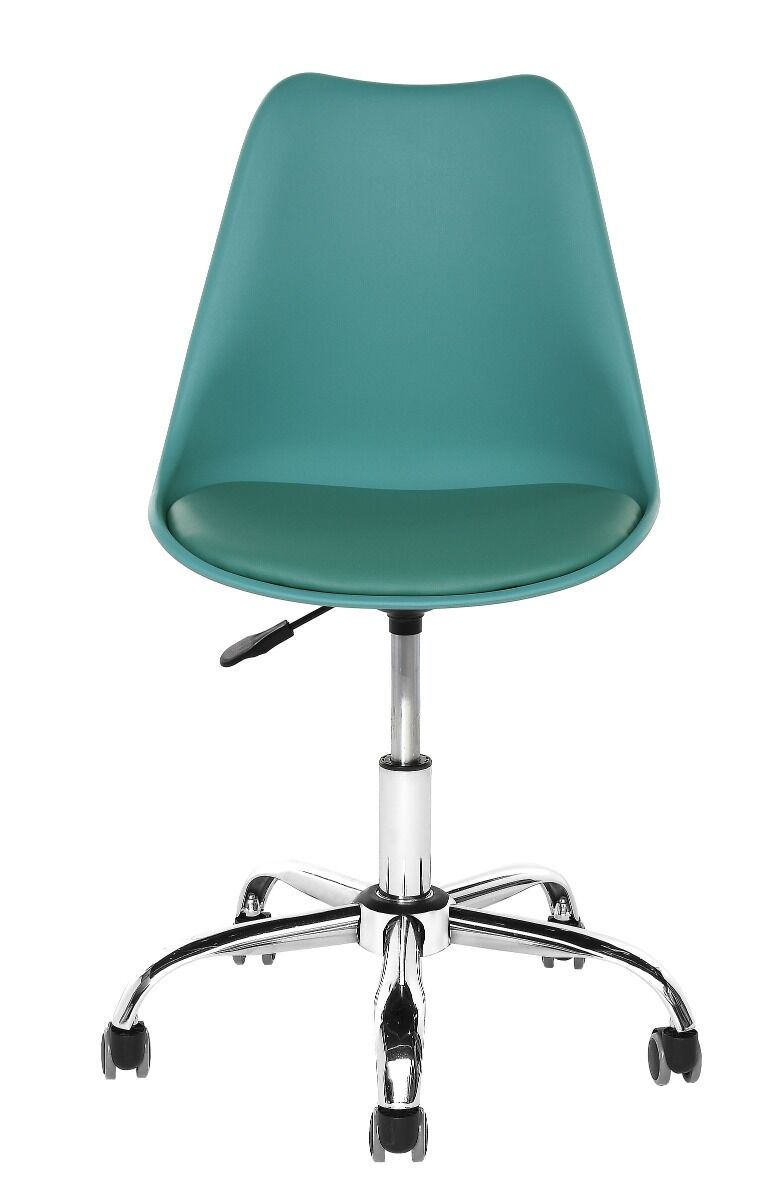 Fotel biurowy  47,5x45x79/89cm, Podstawa metal, turkus
