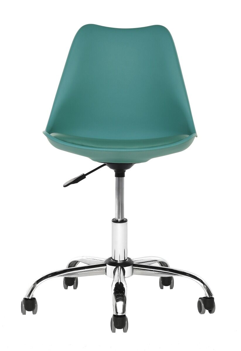 Fotel biurowy  47,5x45x79/89cm, Podstawa metal, turkus