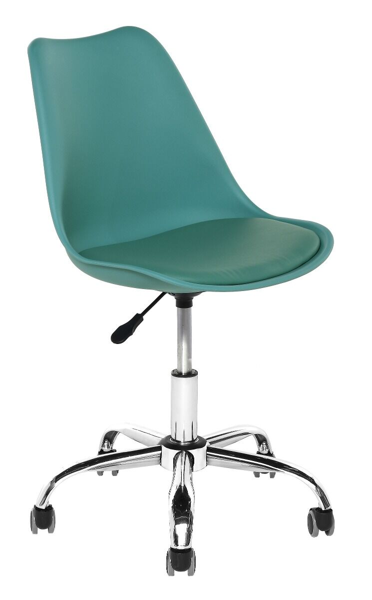 Fotel biurowy  47,5x45x79/89cm, Podstawa metal, turkus