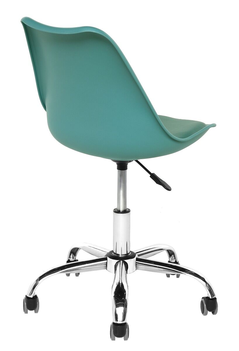 Fotel biurowy  47,5x45x79/89cm, Podstawa metal, turkus
