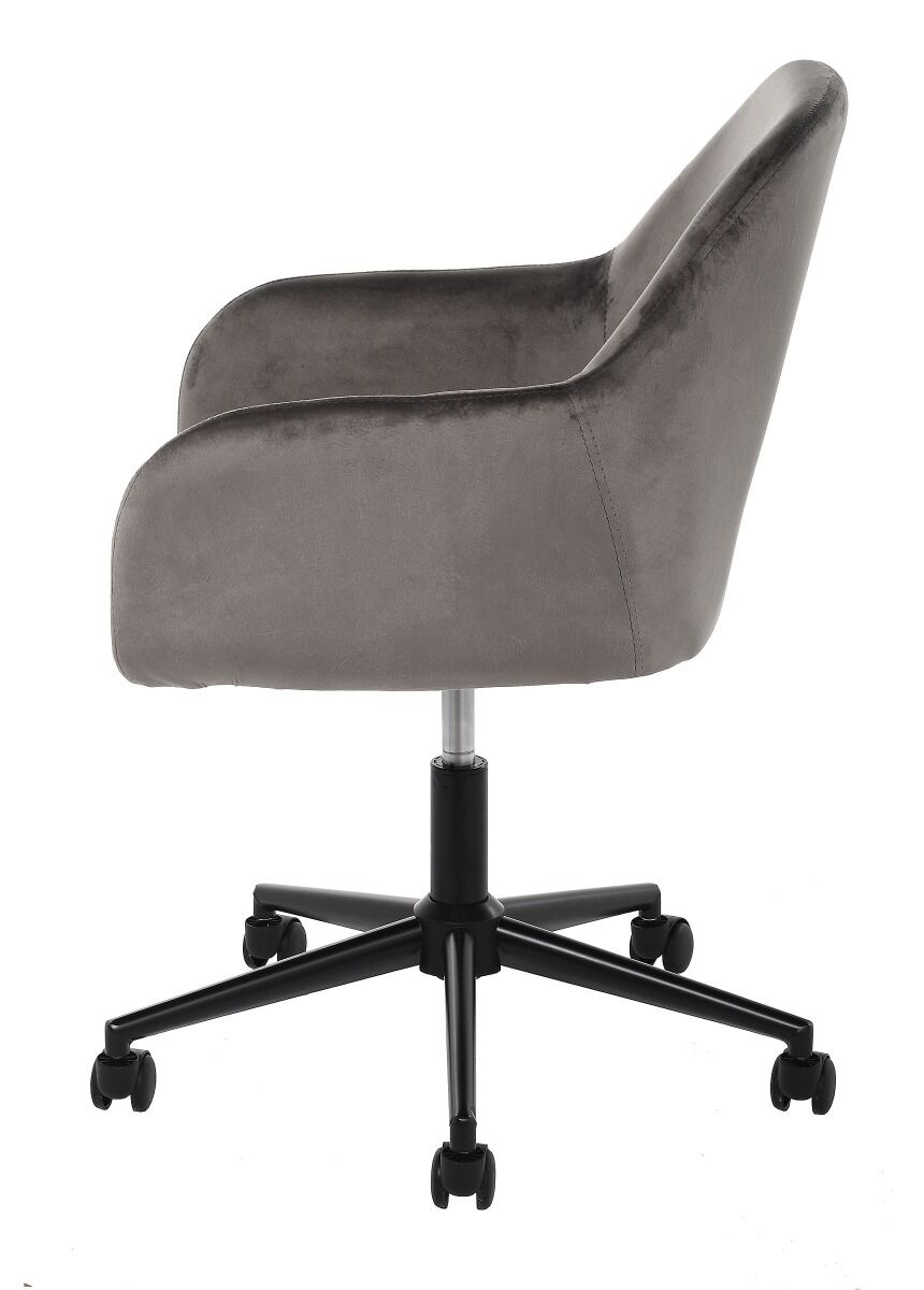 Fotel biurowy obrotowy Porto velvet, 53x55x88 cm , Szary