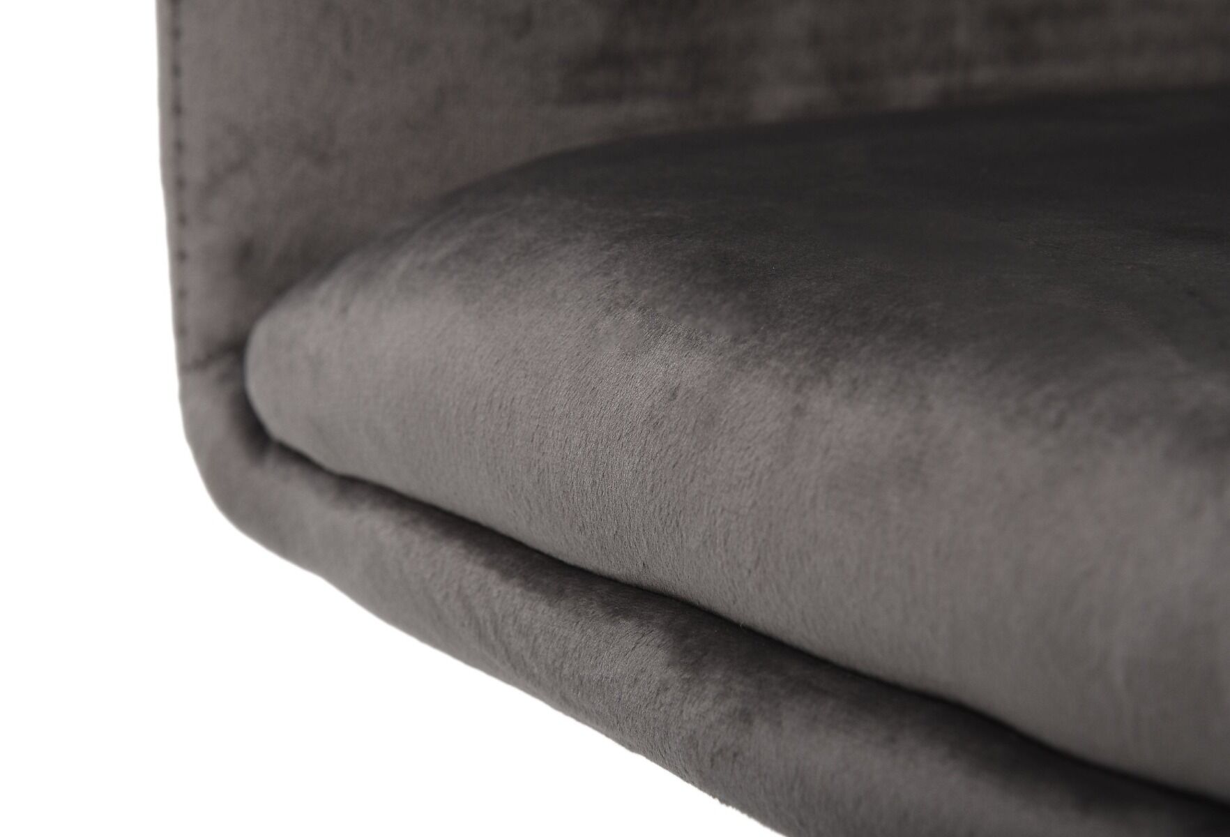 Fotel biurowy obrotowy Porto velvet, 53x55x88 cm , Szary