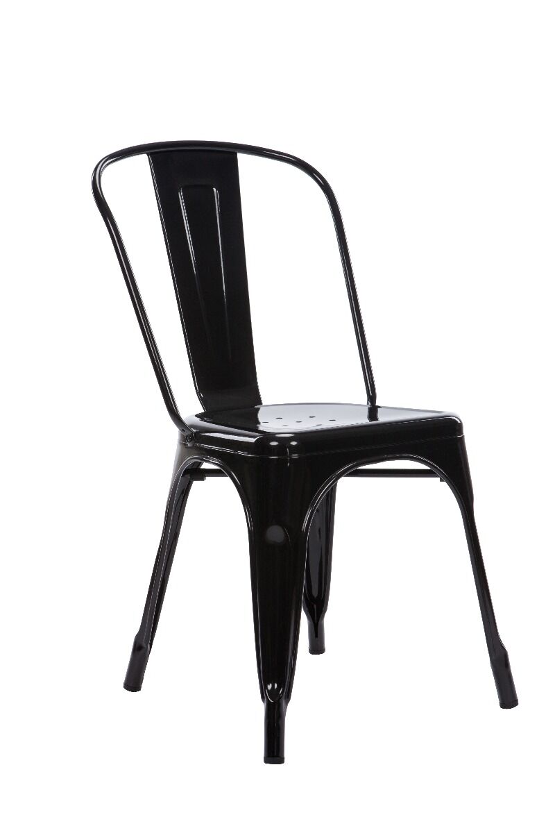 Krzesło Altea 46x52x124cm, siedzisko metalowe nogi metalowe, czarne