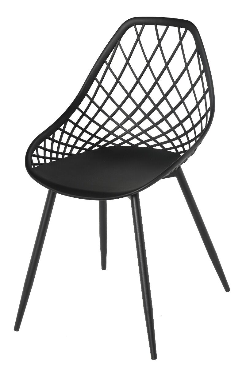 Krzesło Joy wym  48,5x55x47/83,5cm nogi metal czarny