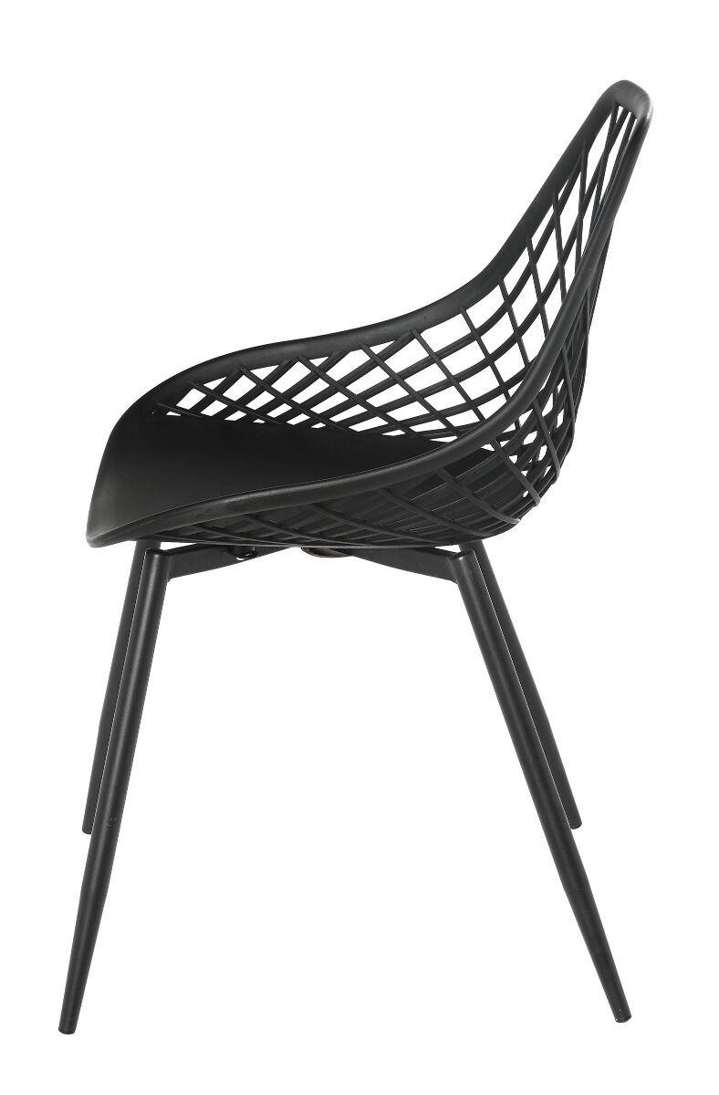 Krzesło Joy wym  48,5x55x47/83,5cm nogi metal czarny