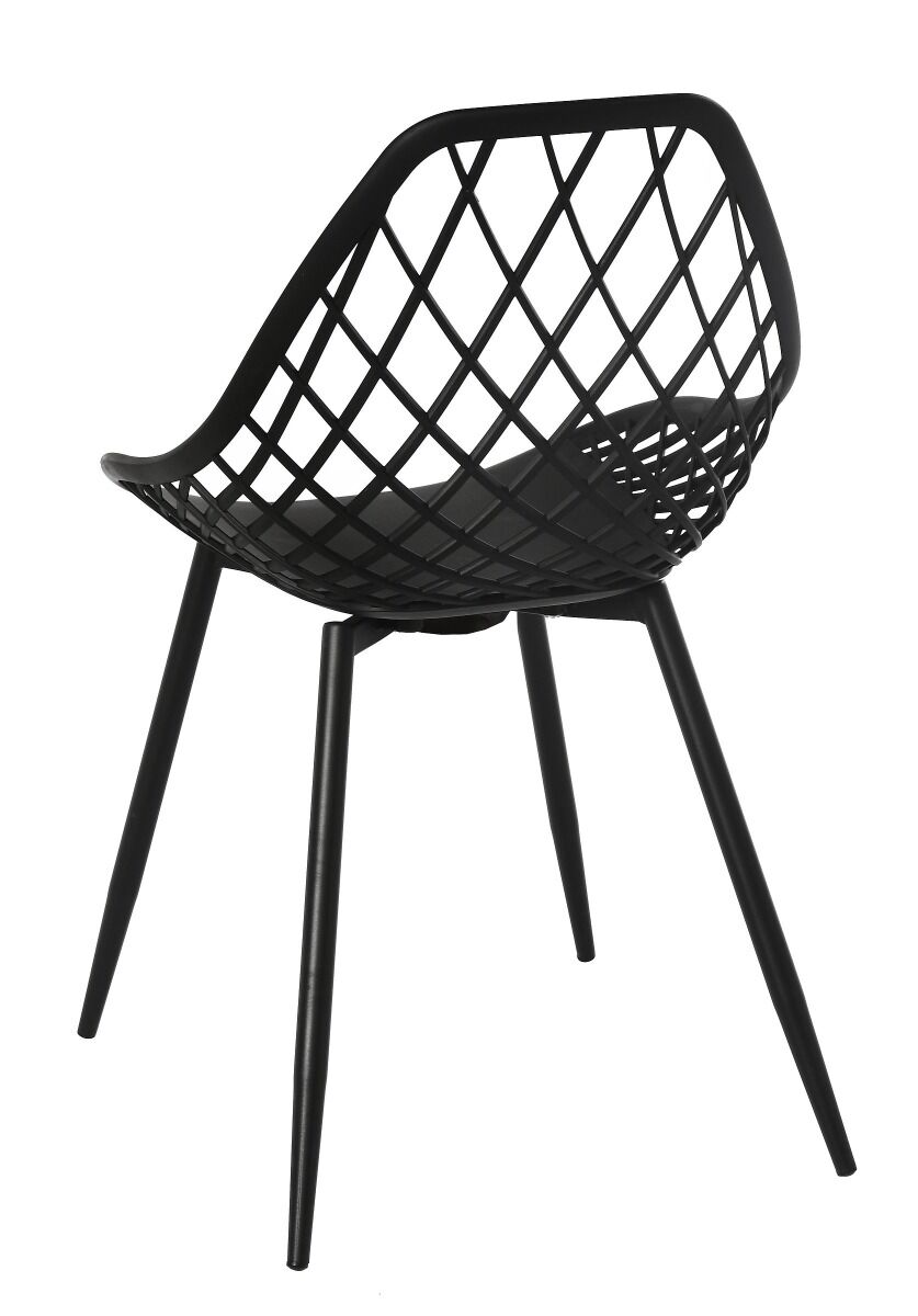 Krzesło Joy wym  48,5x55x47/83,5cm nogi metal czarny