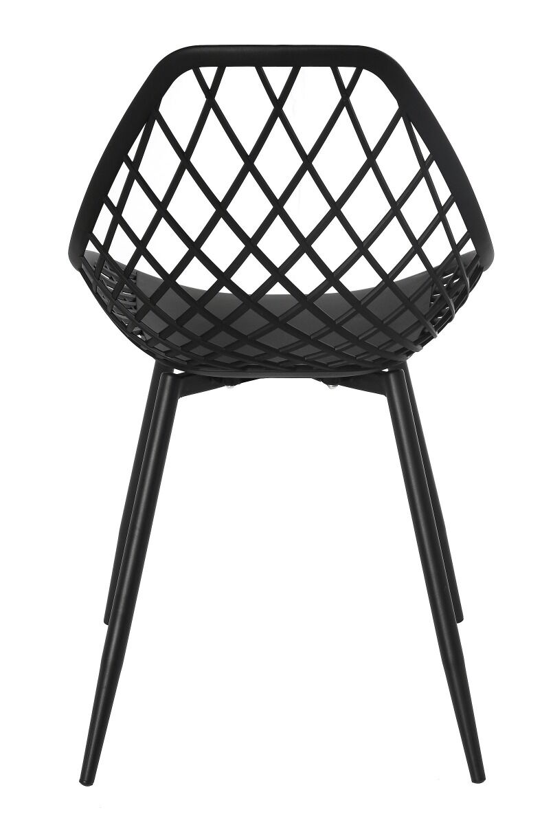 Krzesło Joy wym  48,5x55x47/83,5cm nogi metal czarny