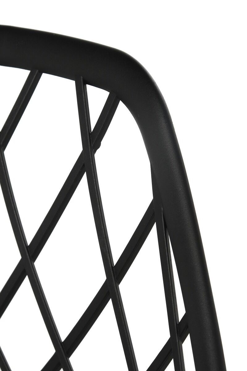 Krzesło Joy wym  48,5x55x47/83,5cm nogi metal czarny