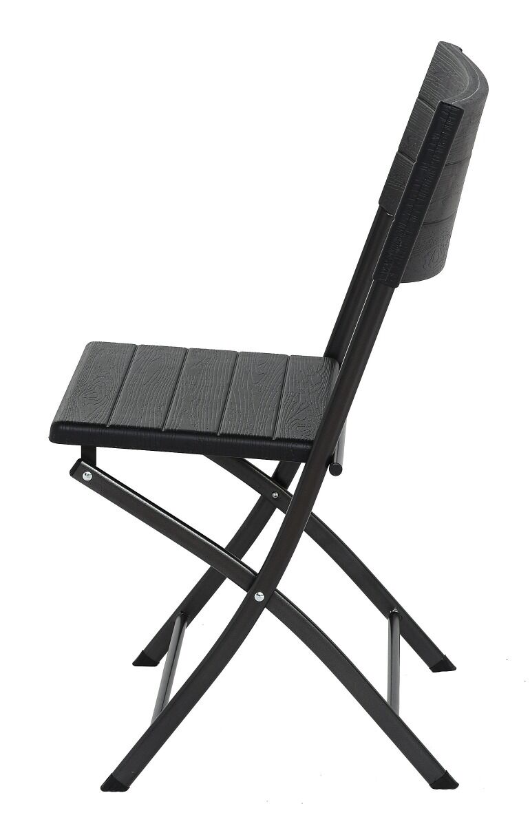 Krzesło cateringowe składane Wood 55x45x80,5cm, brązowe