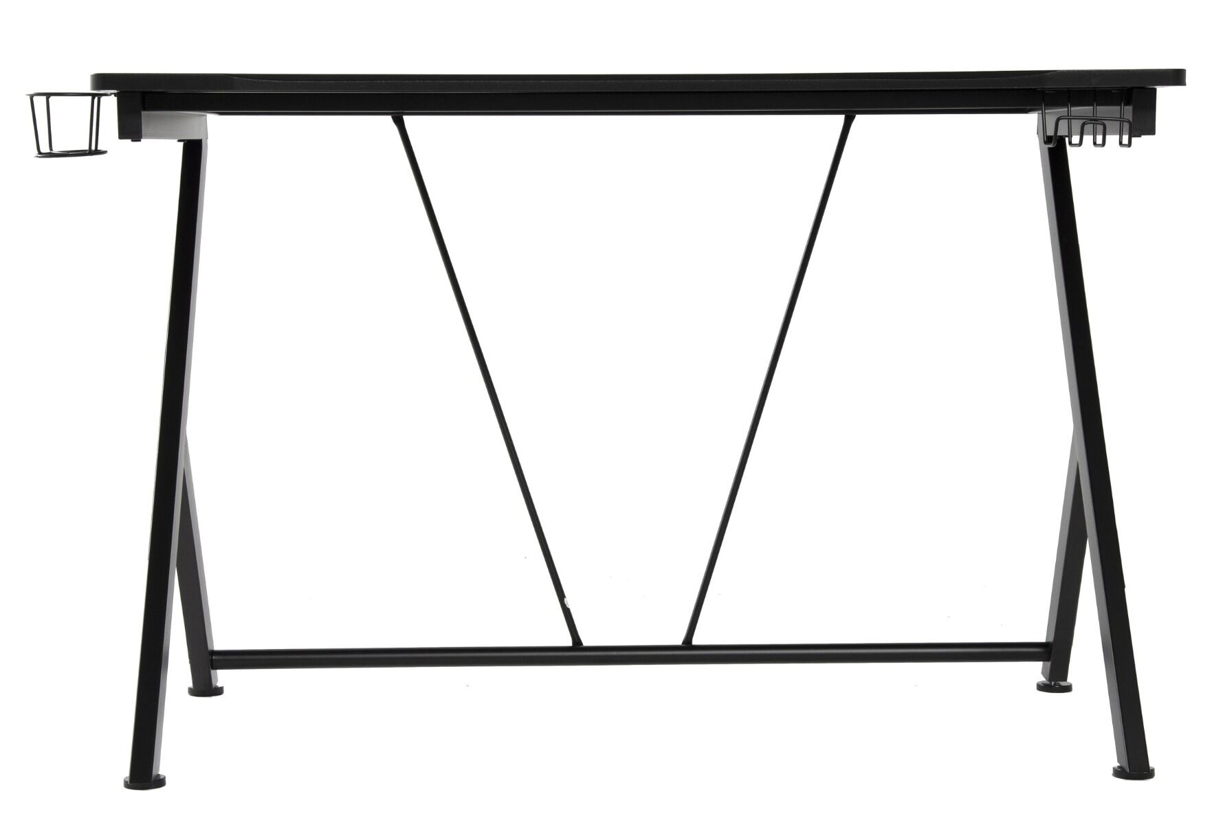 Biurko gamingowe, 115x74x76 czarne