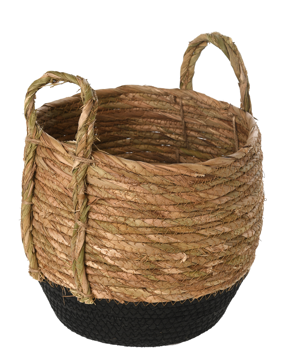 Kosz Clover S, 25x25x23cm, Naturaln/Czarny