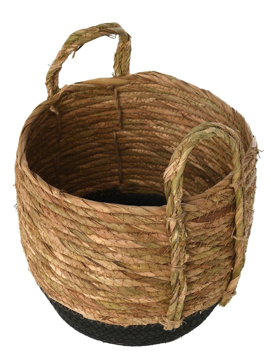 Kosz Clover S, 25x25x23cm, Naturaln/Czarny