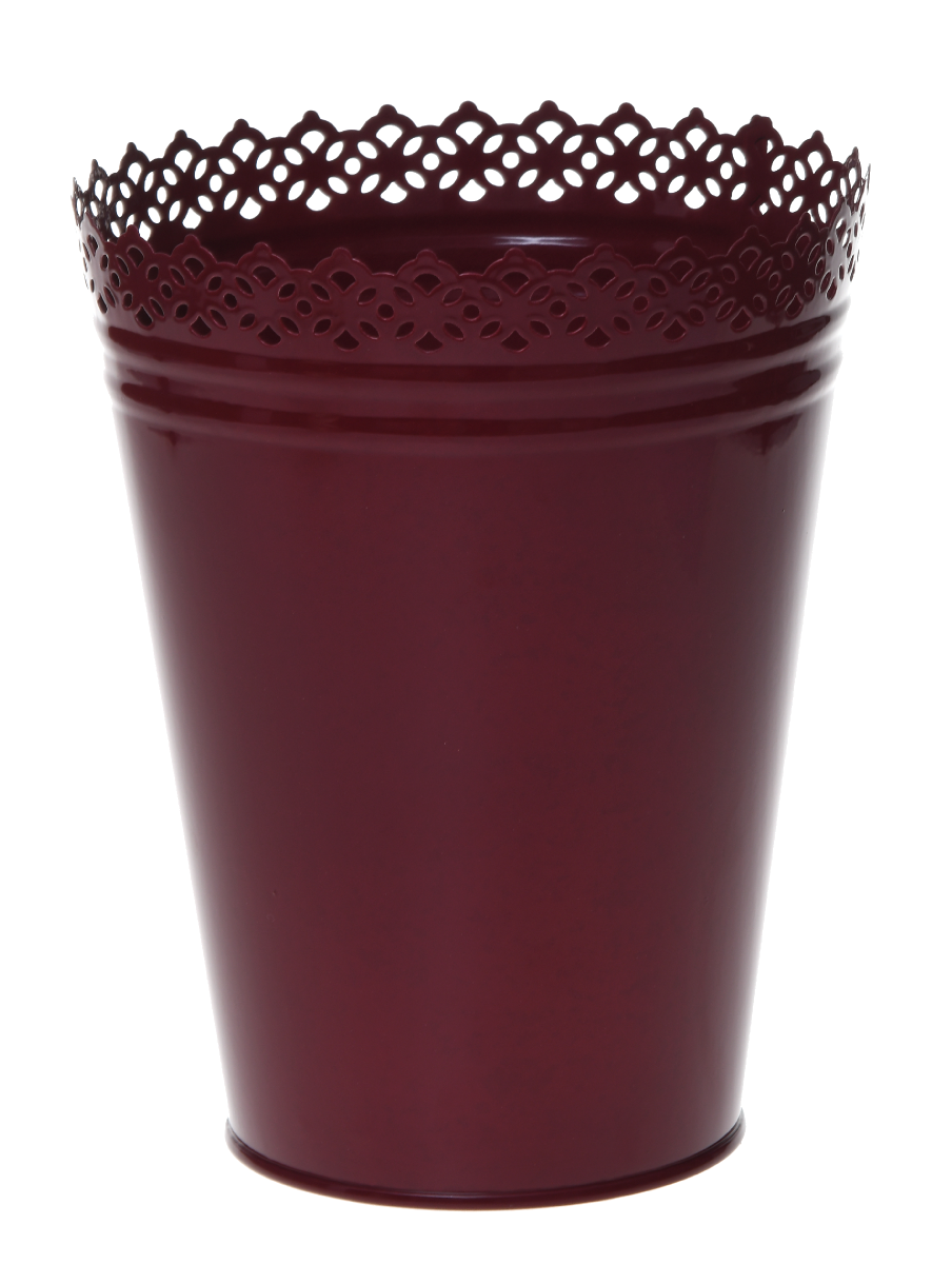 Zestaw 10 osłonek metalowych Lilly bordo