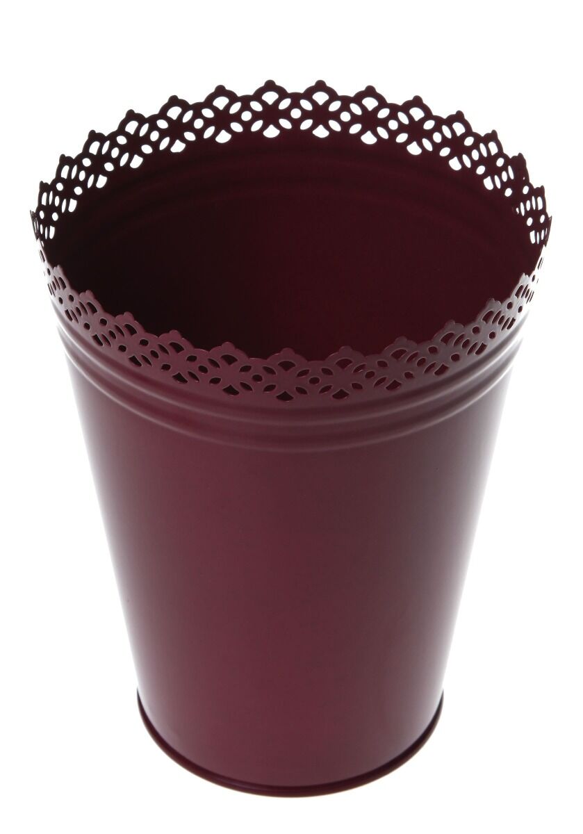 Zestaw 10 osłonek metalowych Lilly bordo