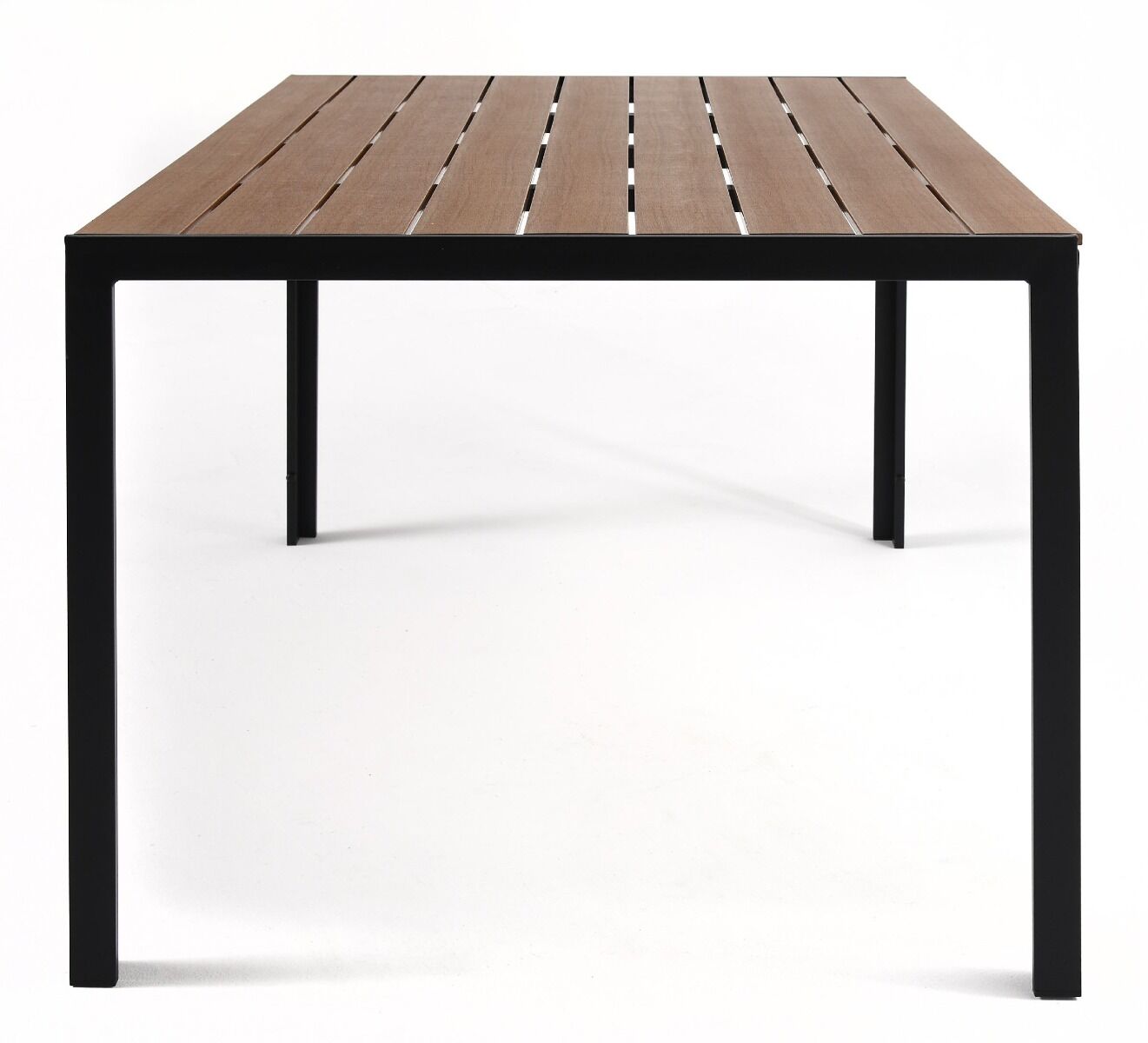 Stół ogrodowy aluminiowy polywood 150x90x74 cm