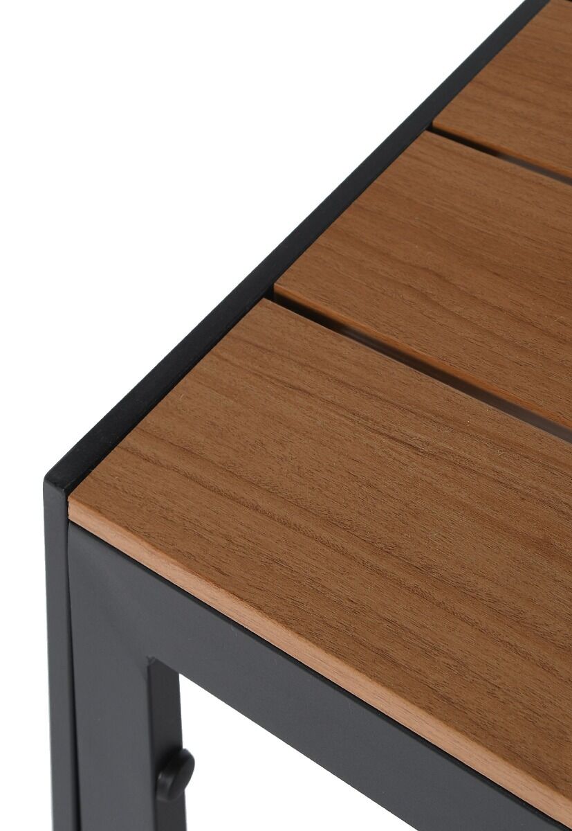 Stół ogrodowy aluminiowy polywood 150x90x74 cm
