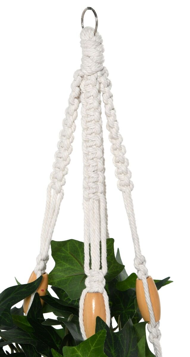 Kwietnik pleciony makrama wiszący, mix wzorów (88cm,100cm,105cm,114cm,140cm)