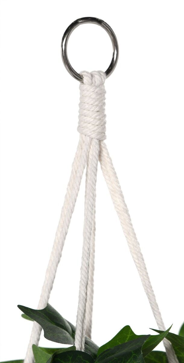 Kwietnik pleciony mackrama wiszący mix wzorów 4szt (100cm-125cm)