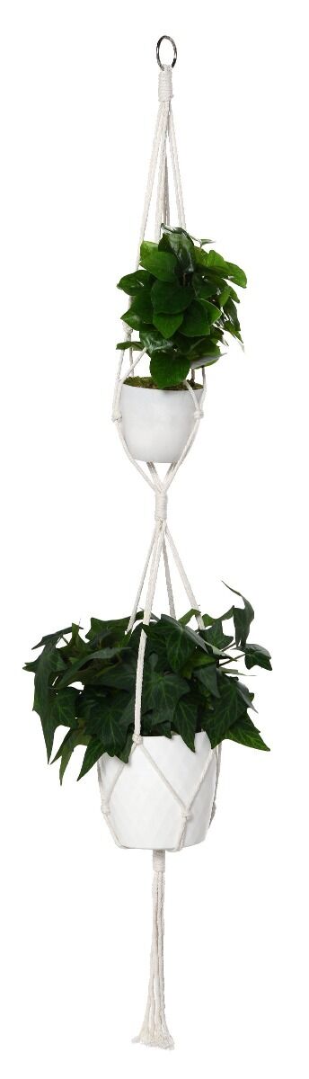 Kwietnik pleciony makrama wiszący, mix wzorów (88cm,100cm,105cm,114cm,140cm)