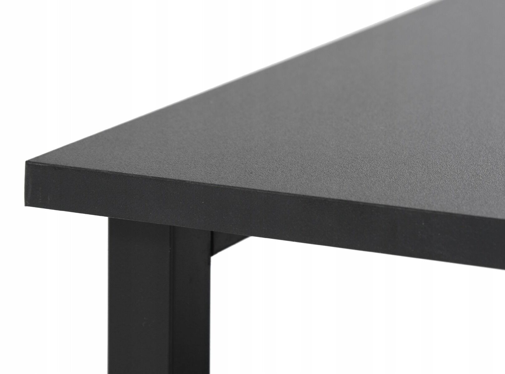 Biurko nowoczesne loft z 2 półkami rustykalny brąz