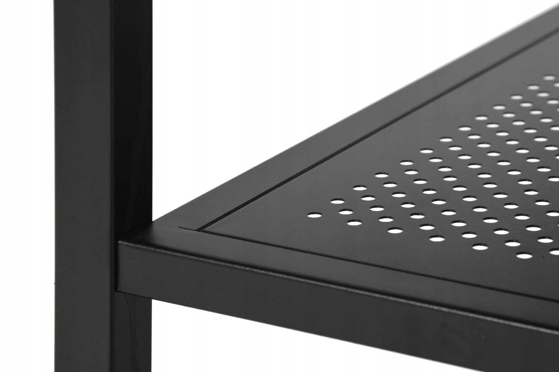 Biurko nowoczesne loft z 2 półkami rustykalny brąz