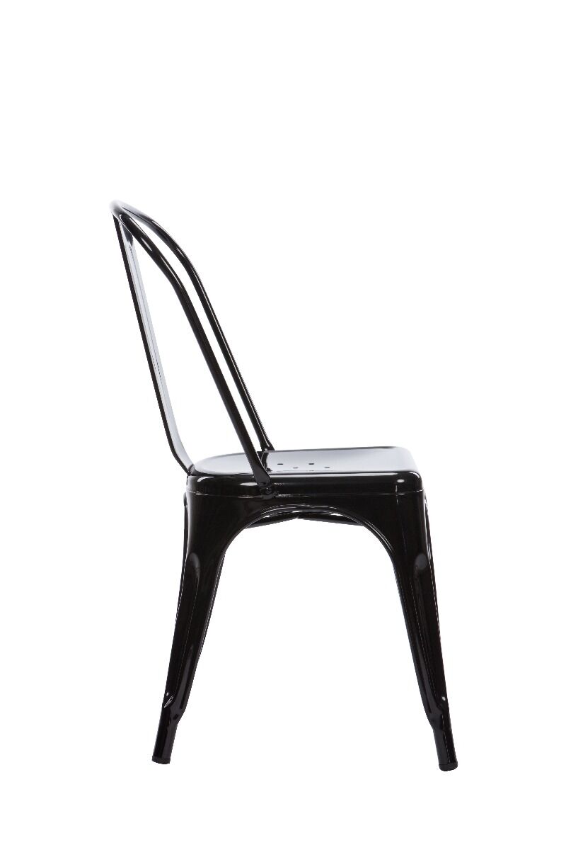 Krzesło Altea 46x52x124cm, siedzisko metalowe nogi metalowe, czarne